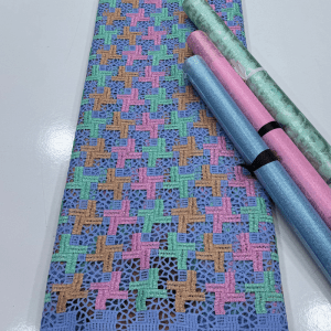 Luxury Guipure Lace with Lurex Finish (5 Yards)